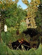 Henri Rousseau The Merry Jesters Sweden oil painting artist